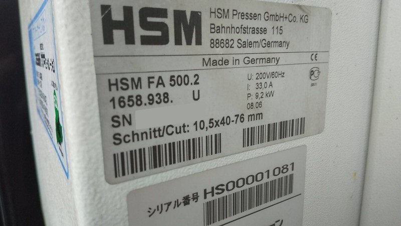 HSM製粉砕機の詳細画像|1枚目